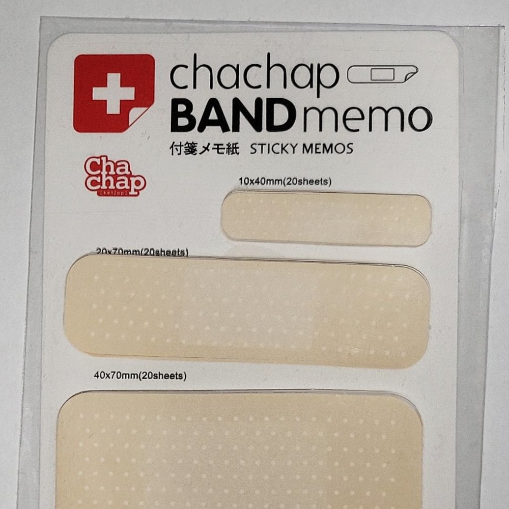 Chachap Band-aid memo pad sticky Post-it note Stationery set